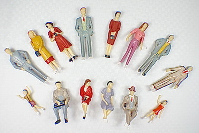 P30-14 im freien 1:30 architektonischen Skala Modell Menschen bemalten Figuren 5.5 cm fournisseur
