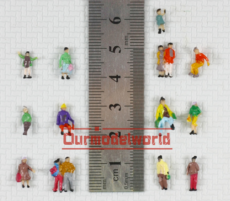 Die bunten gemalten Architekturmodellbau-Leute Abbildung 1.3cm fournisseur