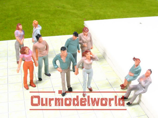 4.8CM Architekturmodellbau-Leute-dunkelgrüne weiße ABS/Acryl fournisseur