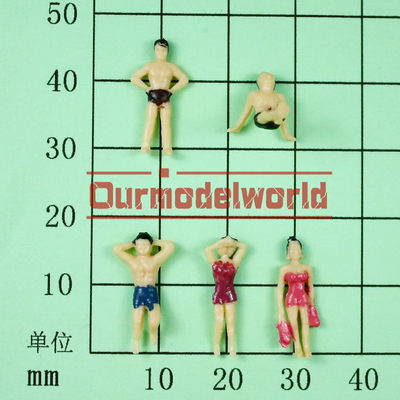 1.8cm stellen bunte Architekturmodellbau-Leute, das 1:100, das Schwimmen malt, für errichtenden Plan dar fournisseur
