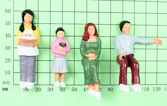 FP25-4 innen 1:25 architektonische Skala Modell Menschen bemalten Figuren 7 cm fournisseur