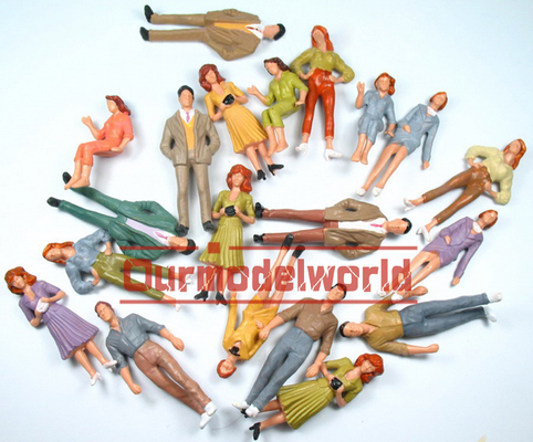 P25-6 1:25 im freien architektonischen Skala Modell Menschen bemalten Figuren 7 cm fournisseur
