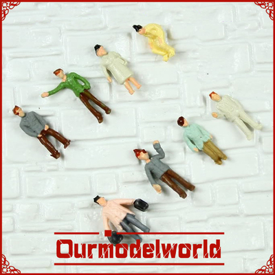 Hobby-Geschäfts-Modelleisenbahn-Leute-malende vorbildliche Zahlen Bodendecke-Materialien fournisseur