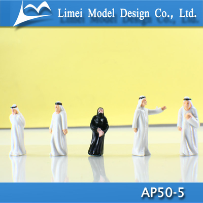 Die gemalte arabische sitzende Architekturmodellbau-Leute-Stellung/Abbildung 4.0cm fournisseur