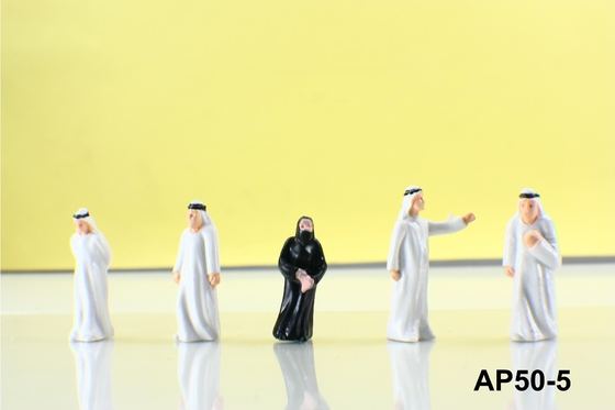 Die gemalte arabische sitzende Architekturmodellbau-Leute-Stellung/Abbildung 4.0cm fournisseur