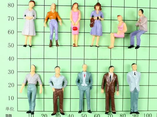 Rote/Grün-Modell-Zug-Leute modellieren CER der menschlichen Figuren/RoHS/ISO9001 fournisseur