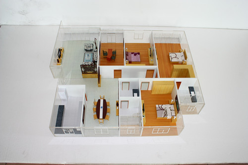 Architektonischer vorbildlicher Innenhersteller, dauerhaftes Haus-Plan-Modell fournisseur