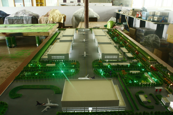 Kundengebundene architektonische vorbildliche Miniatur des Hersteller-3D für Flughafen-Plan fournisseur