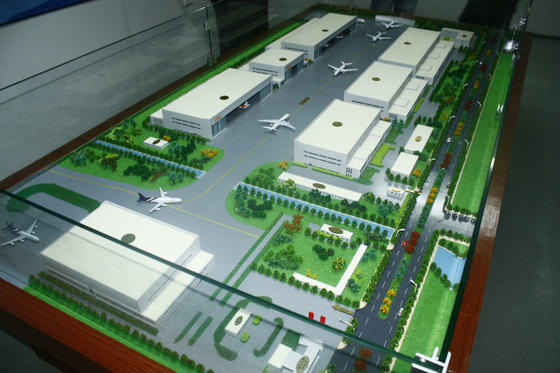 Kundengebundene architektonische vorbildliche Miniatur des Hersteller-3D für Flughafen-Plan fournisseur