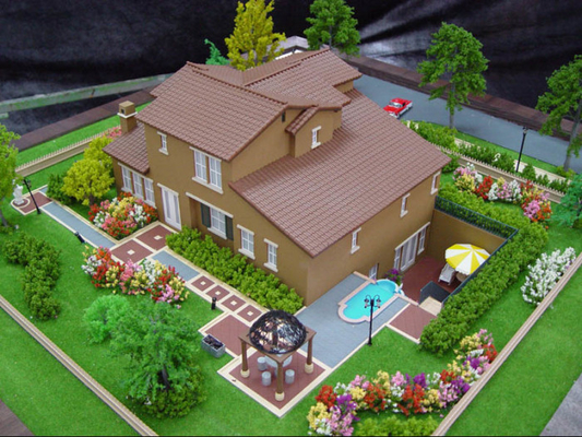 Landhaus-architektonischer vorbildlicher Miniaturhersteller, schöner Modellbau des Erholungsort-3D fournisseur