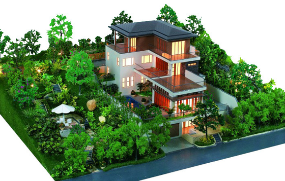 Garten-architektonischer vorbildlicher Miniaturhersteller, private Wohnmodellbauten fournisseur