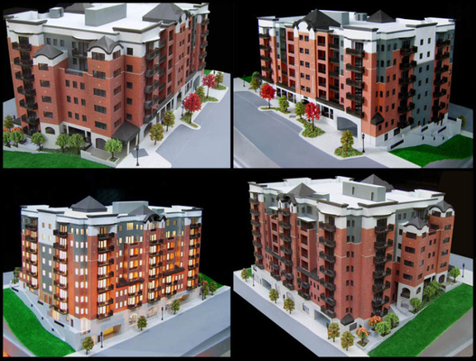 3D, das architektonischen vorbildlichen Miniaturhersteller, Real Estate-Modellbauten beleuchtet fournisseur