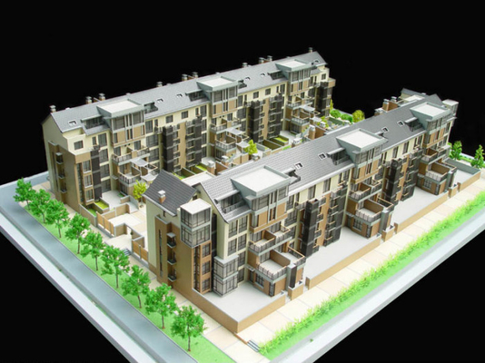 3D, das architektonischen vorbildlichen Miniaturhersteller, Real Estate-Modellbauten beleuchtet fournisseur