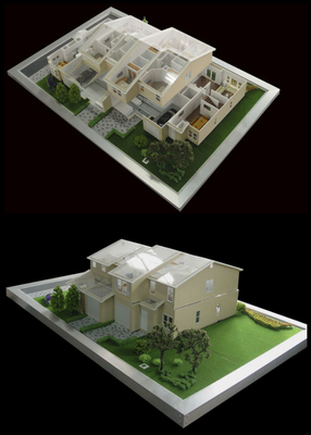 Architektonischer vorbildlicher Miniaturhersteller 3D schön für Wohnungsbau fournisseur