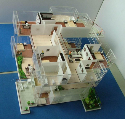 Architektonischer vorbildlicher Miniaturhersteller 3D schön für Wohnungsbau fournisseur