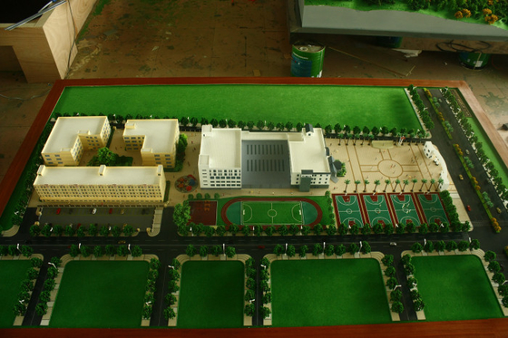 3D Schulgebäude-architektonischer vorbildlicher Miniaturhersteller, Beleuchtungs-Schulplan-Modellbauten fournisseur