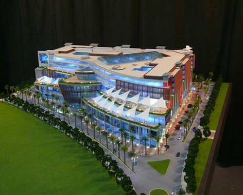 Wohngebäude-architektonischer vorbildlicher Miniaturhersteller mit Beleuchtungssystem fournisseur
