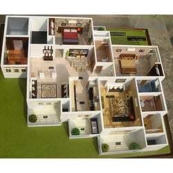 Wohngebäude-architektonischer vorbildlicher Miniaturhersteller mit Tabellen-Stand fournisseur