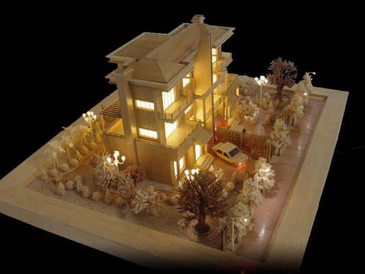 Wohngebäude-architektonischer vorbildlicher Miniaturhersteller mit Tabellen-Stand fournisseur