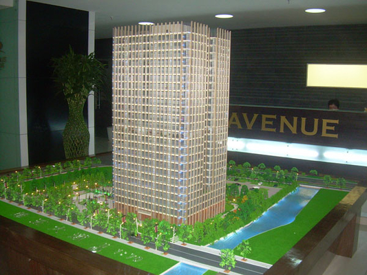 Mall-architektonischer vorbildlicher Hersteller, Miniaturarchitekturmodell des öffentlichen Gebäudes beleuchtend fournisseur