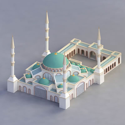 Dauerhafter architektonischer vorbildlicher Miniaturhersteller für Moscheen-Bau, vorbildlicher Hersteller fournisseur