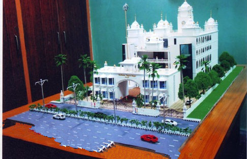 Architektonischer vorbildlicher Miniaturhersteller Gurudwara, regionale Architektur-Modelle fournisseur