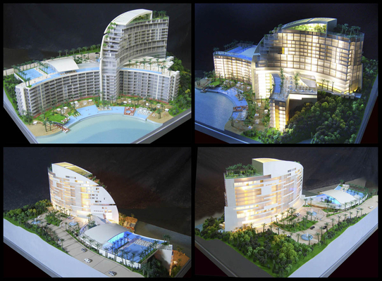 Architektonischer vorbildlicher Kristallhersteller 3D schön für das Errichten/die vorbildlichen Gebäude fournisseur