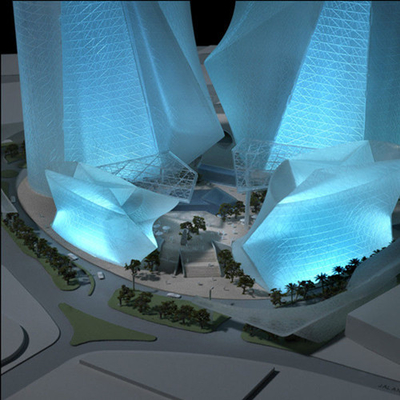 Kristallarchitektonischer vorbildlicher Miniaturhersteller, 3D vorbildliches Kristallgebäude, vorbildliche Herstellung fournisseur