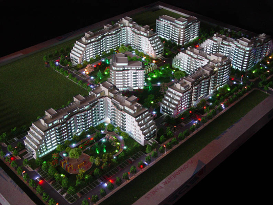 Hotelarchitekturmodell, das Versorgungen 3D virtuelles CER ROHS macht fournisseur
