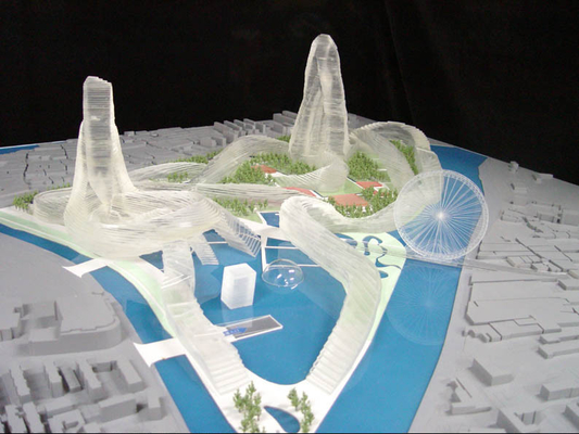 Architektonische vorbildliche Hersteller-Acrylminiatur für Mall Quadrat/Limei modelliert fournisseur