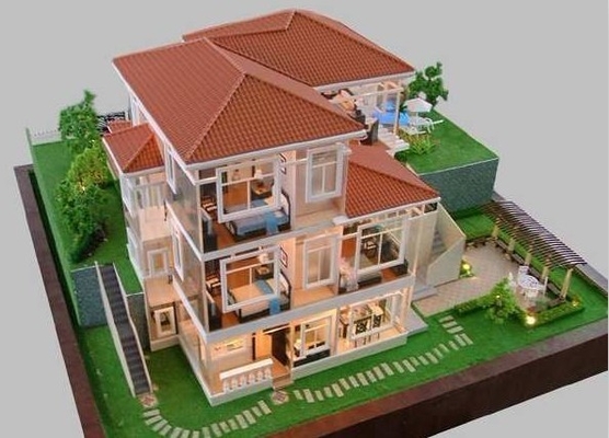 architektonisches vorbildliches Miniaturgebäudemodell des Herstellers 3D/des Landhauses/Wohnhausmodellbauherstellung fournisseur