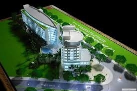 schöne architektonische vorbildliche Miniatur des Hersteller-3D für Hotel-Planung fournisseur