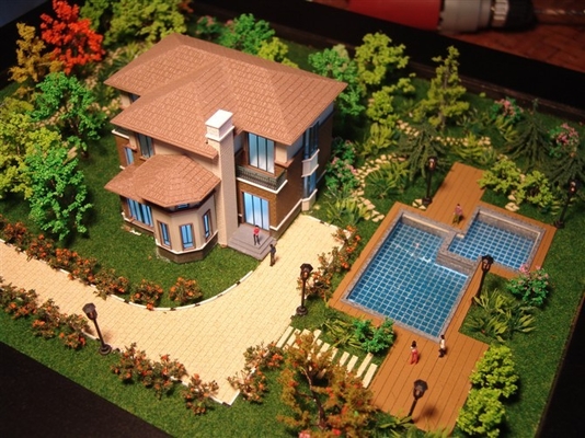 architektonischer vorbildlicher Hersteller des Landhaus-3D, die Landhaus-Modellbau-Herstellung beleuchtend fournisseur