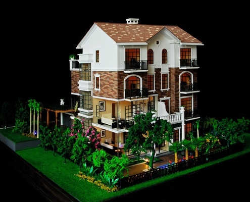 architektonischer vorbildlicher Hersteller des Landhaus-3D, dauerhafte Beleuchtungs-Modellbau-Herstellung fournisseur