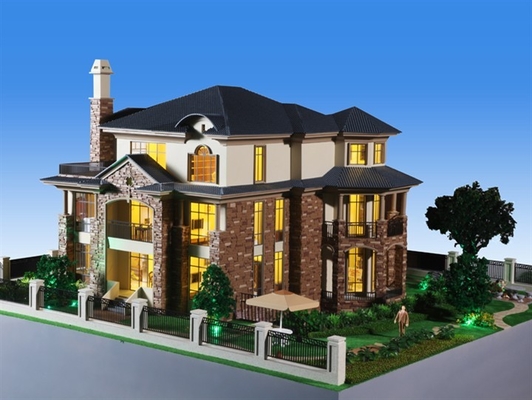 architektonisches vorbildliches Miniaturgebäudemodell des Herstellers 3D/des Landhauses/Wohnhausmodellbauherstellung fournisseur