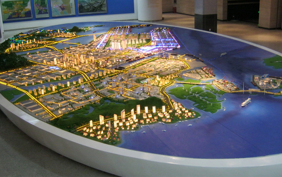 Starker Stadt-Plan-architektonischer vorbildlicher Hersteller, Miniaturstadt-Plan-Modell fournisseur