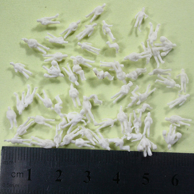 1:200 Architekturabbildung Modellbau-Leute-, stehendes/sitzendes Weiß 1.0cm für Plan fournisseur
