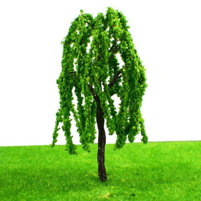 Miniatur1:75 der grüne Weiden-vorbildliches Bäume 9cm - 100 für Garten-Park-Seelandschafts-Plan fournisseur