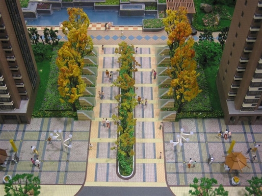 Schöne Modellbau-Landschaft für kundenspezifischen Wohngebäude-Plan fournisseur