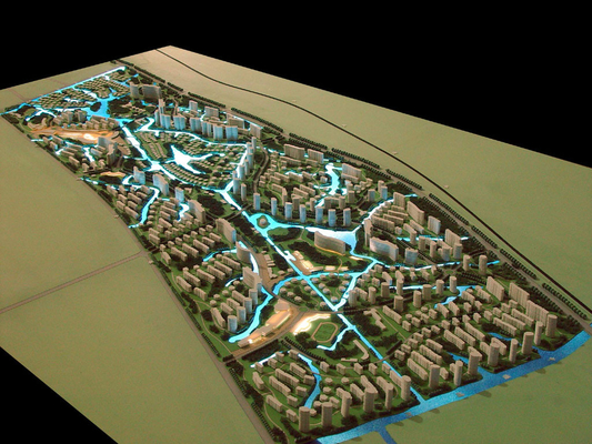 Nette Beleuchtungs-Modellbau-Landschaft für Stadtplanungs-Plan fournisseur
