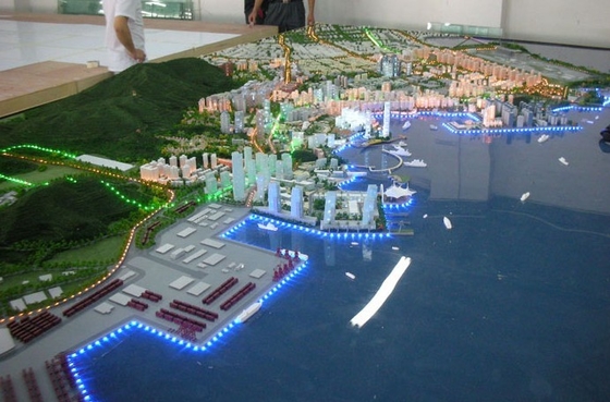 Quadratische Modellbau-Landschaft für Land-Hafen-Modell-Plan fournisseur