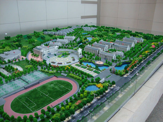 Grüne Modellbau-Landschaft für Fußball-Stadions-Modell-Plan fournisseur