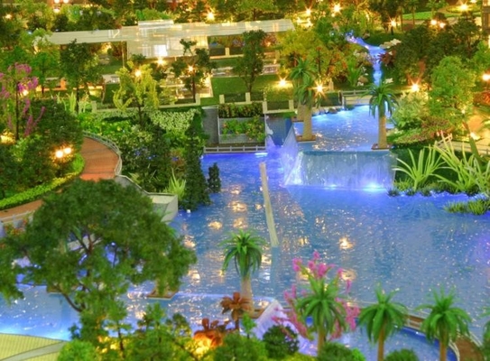 Vorbildliche Modellbau-Miniaturlandschaft für Garten-Landschafts-Komplex-Plan fournisseur