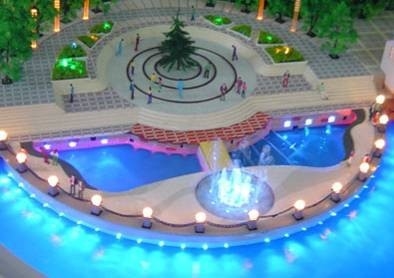 Geführt, Modellbau-Landschaft für Handelspiazza-Plan beleuchtend fournisseur