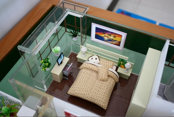 Miniatur architektonische Scale Modelle Gebäude Haus Main Schlafzimmer fournisseur