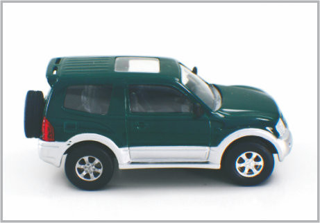 1/43 goss grüne Legierungs-kundenspezifische Modellbau-Autos Mitubishi Pajero für Sammlung u. Geschenk druck fournisseur
