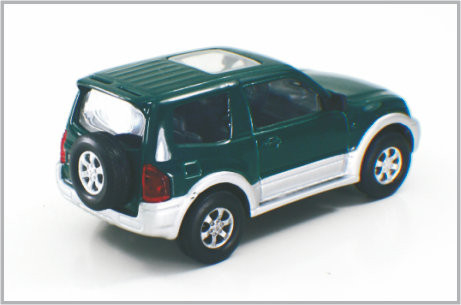 1/43 goss grüne Legierungs-kundenspezifische Modellbau-Autos Mitubishi Pajero für Sammlung u. Geschenk druck fournisseur