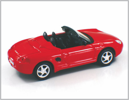 1/43 goss rote Legierungs-kundenspezifische Modellbau-Autos Porsche Boxster für Sammlung u. Geschenk druck fournisseur