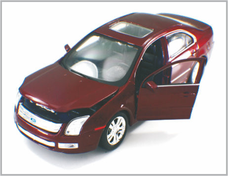 Druckgegossene Legierungs-dunkelrote kundenspezifische Modellbau-Auto-Ford-Minifusion 2006 als Geschenk fournisseur