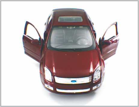 Druckgegossene Legierungs-dunkelrote kundenspezifische Modellbau-Auto-Ford-Minifusion 2006 als Geschenk fournisseur